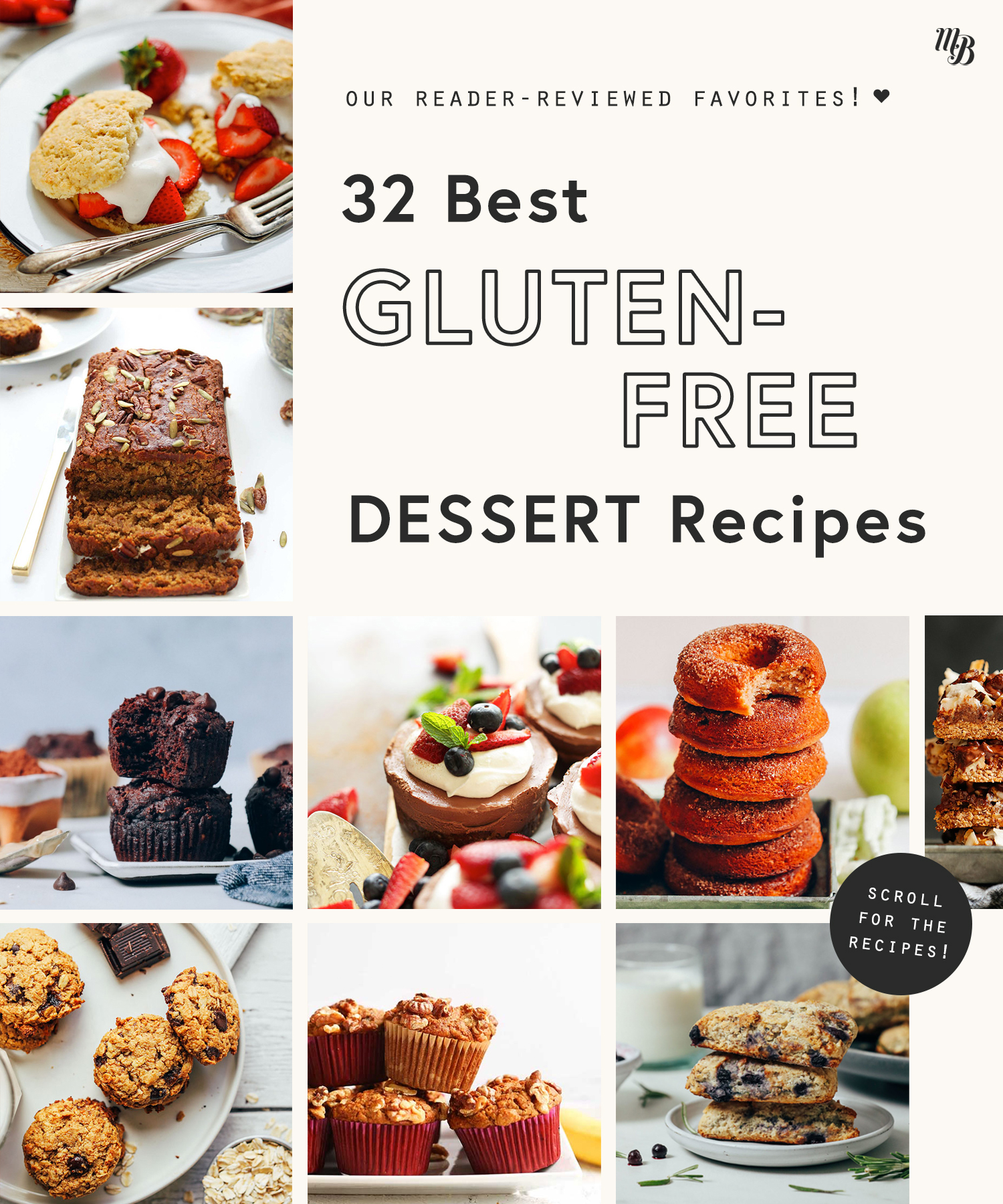 The best gluten-free desserts including strawberry shortcake, pumpkin bread, chocolate cheesecake, and more