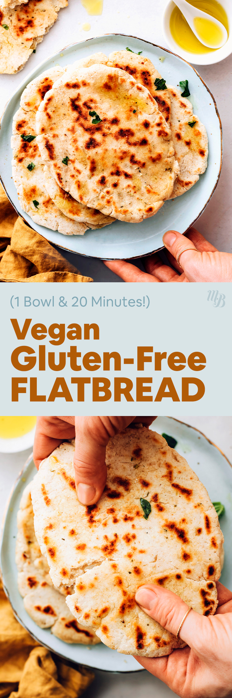 Gluten-Free Flatbread (1 Bowl, 20 Minutes!) - Minimalist Baker Recipes