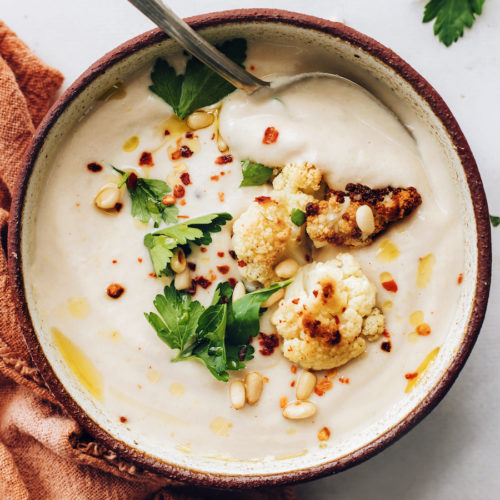 Creamy Roasted Cauliflower Soup Minimalist Baker Recipes 6322