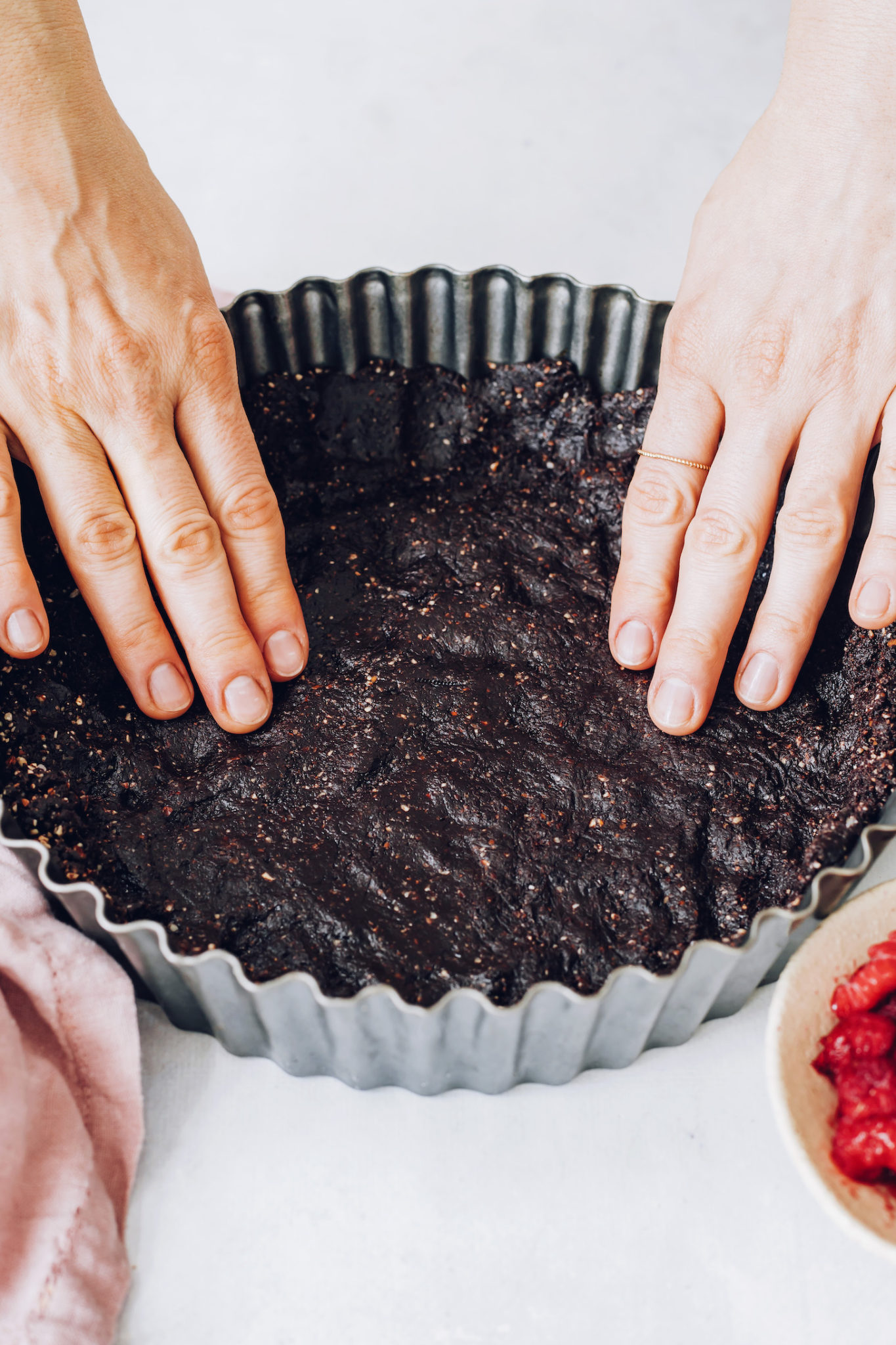 Vegan Raspberry Chocolate Ganache Tart Minimalist Baker Recipes