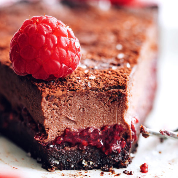 Vegan Raspberry Chocolate Ganache Tart - Minimalist Baker Recipes