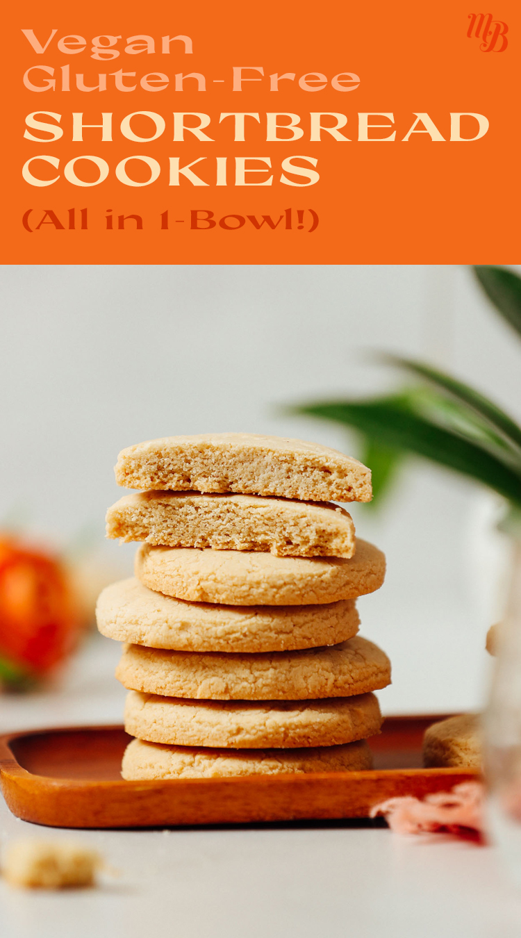 Vegan Gluten-Free Shortbread Cookies (1 Bowl) - Minimalist Baker