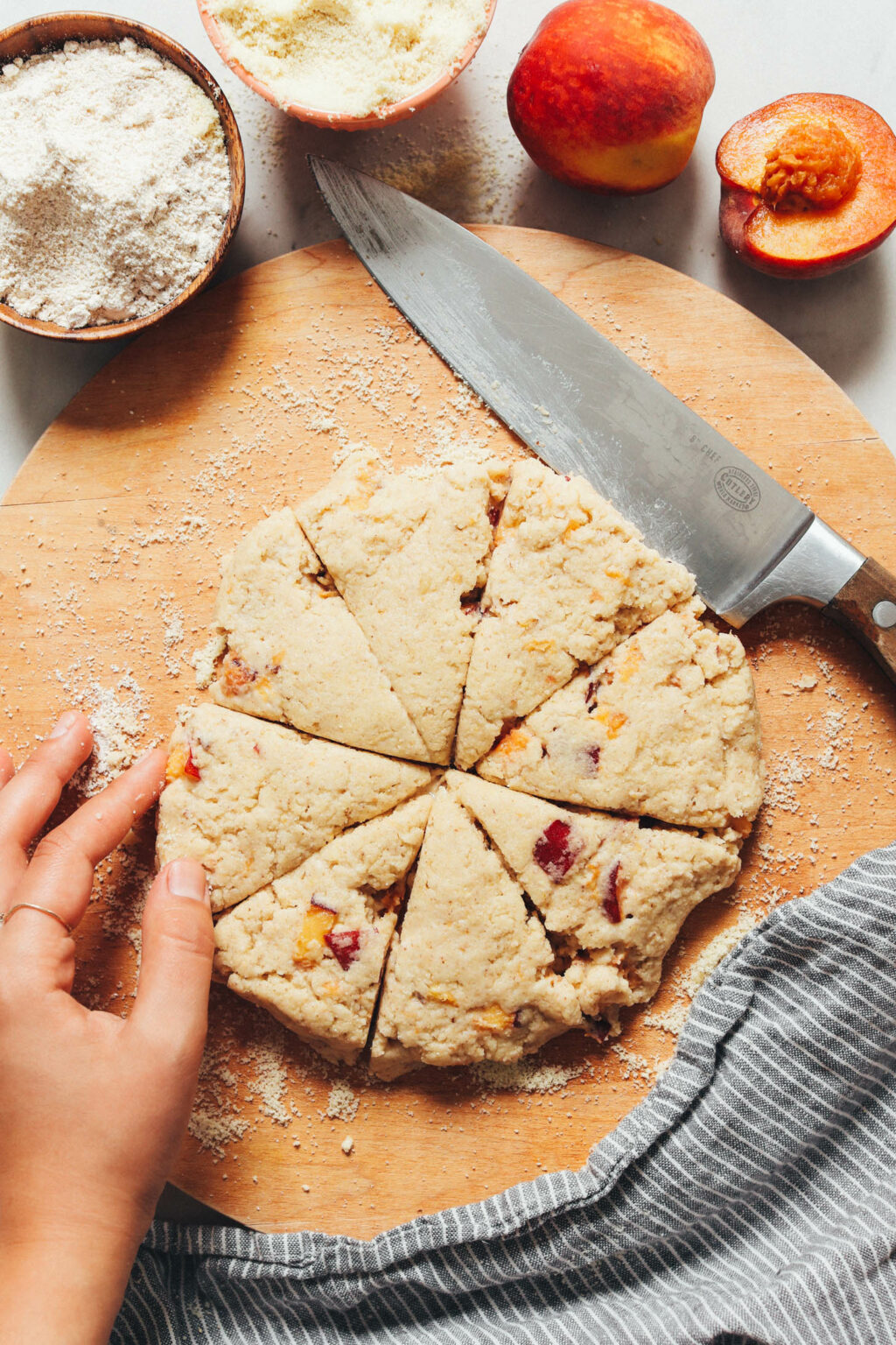 Easy Peach Scones (Gluten-Free, Vegan) - Minimalist Baker Recipes