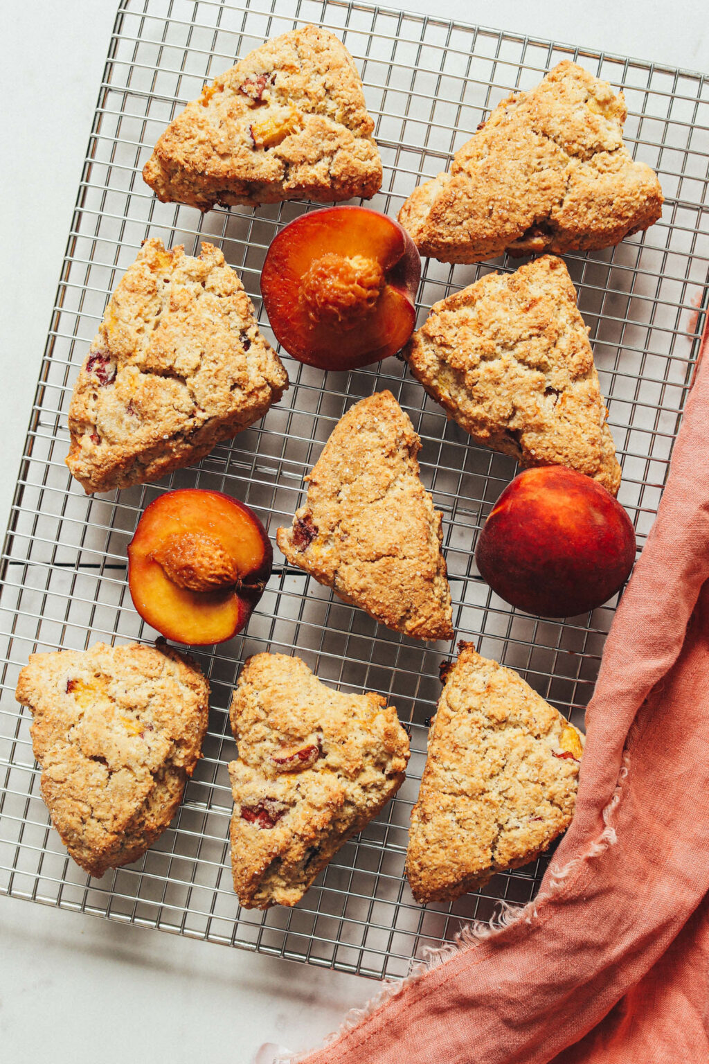 Easy Peach Scones (Gluten-Free, Vegan) - Minimalist Baker Recipes