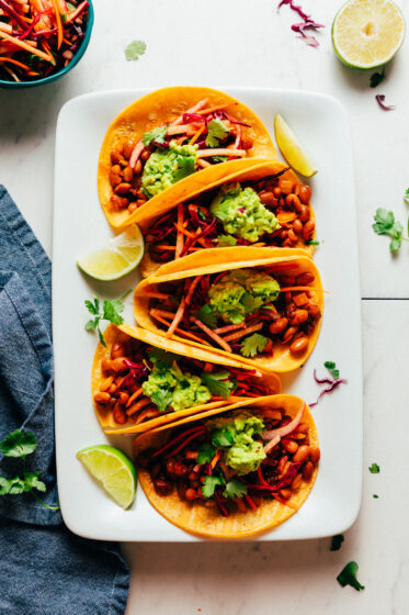 Smoky BBQ Bean Tacos (Vegan, GF) - Minimalist Baker Recipes