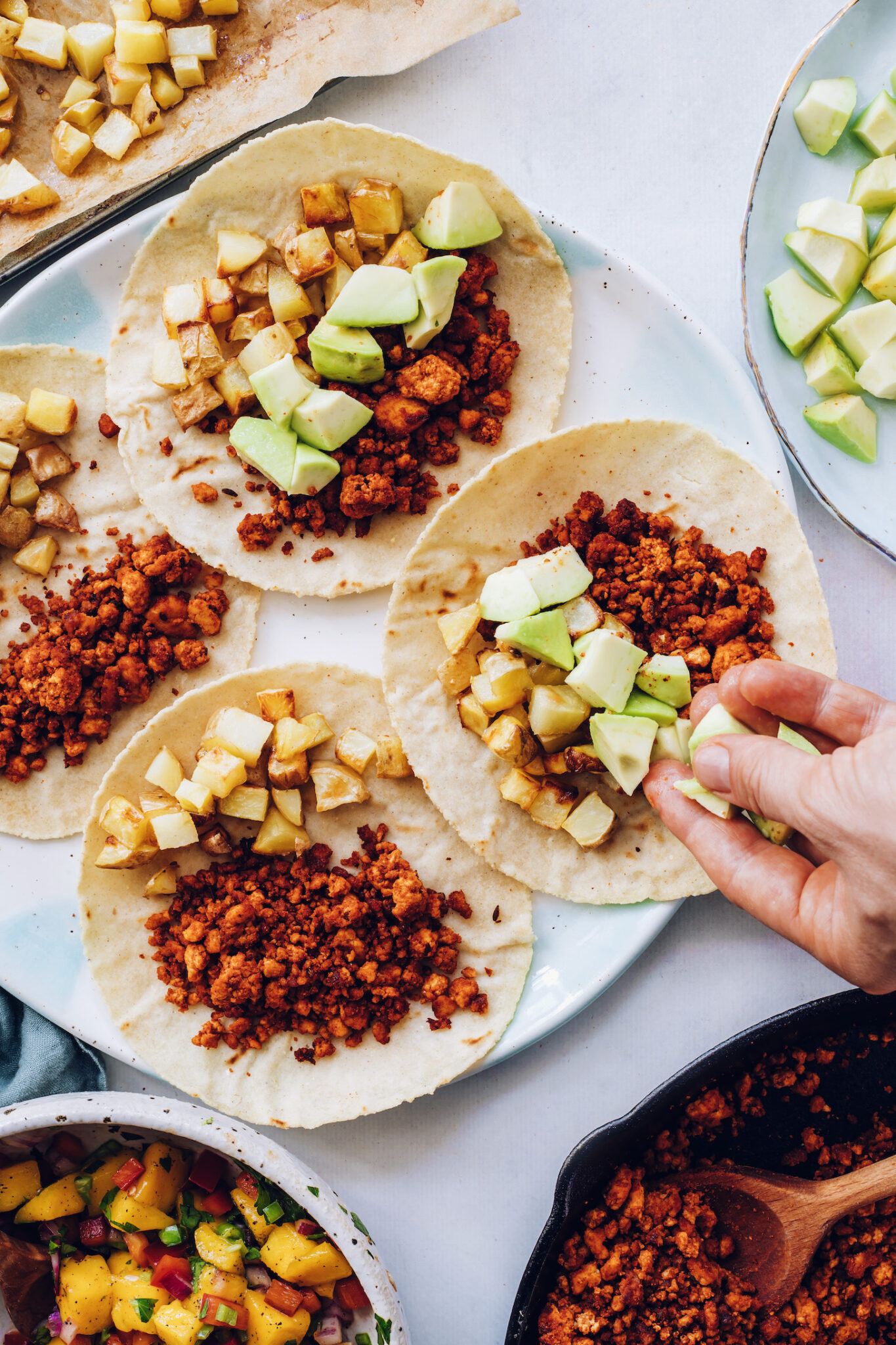 Vegan Chorizo Breakfast Tacos Minimalist Baker Recipes