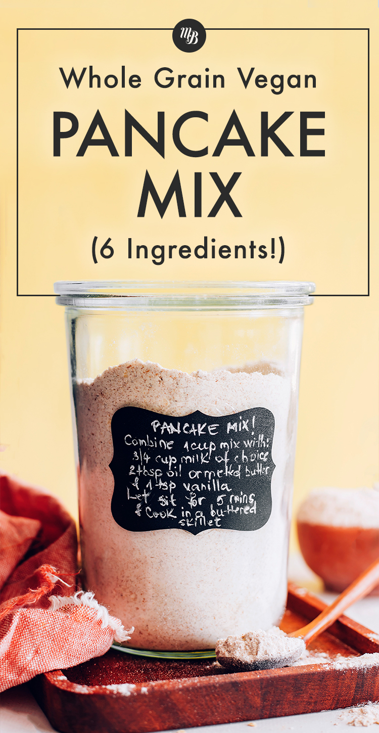 Easy Whole Grain Vegan Pancake Mix - Minimalist Baker Recipes