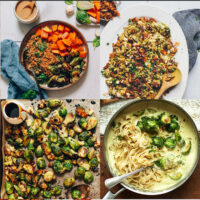 Assortment of gluten-free Brussels sprouts recipes