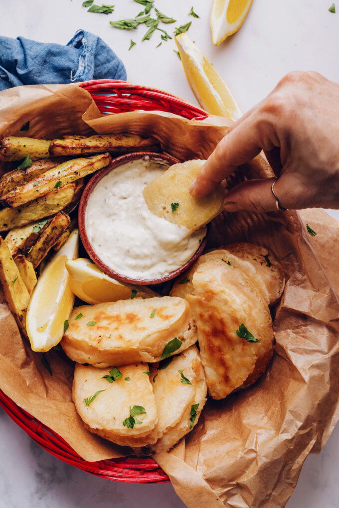 Vegan “Fish” and Chips