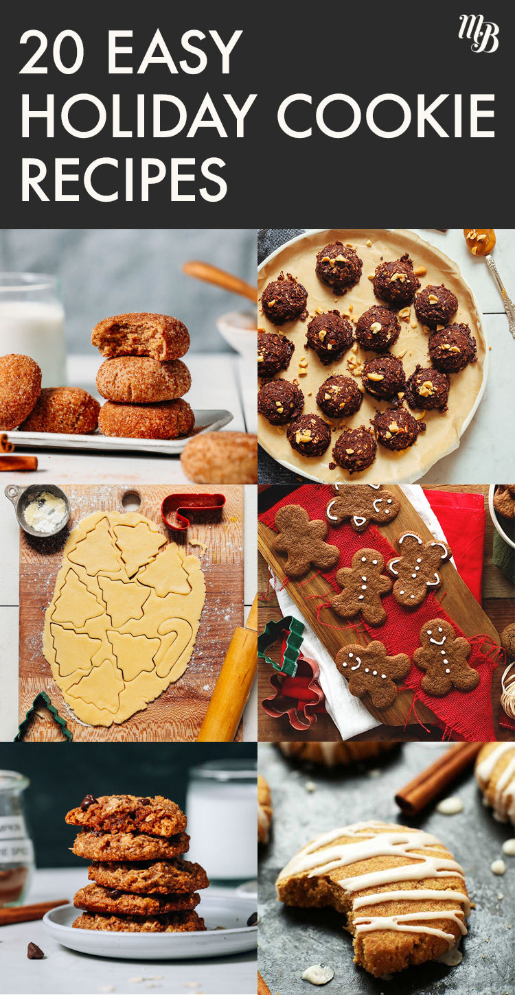 Assortment of easy dairy-free holiday cookies