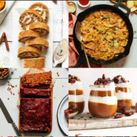 Assortment of thanksgiving recipes