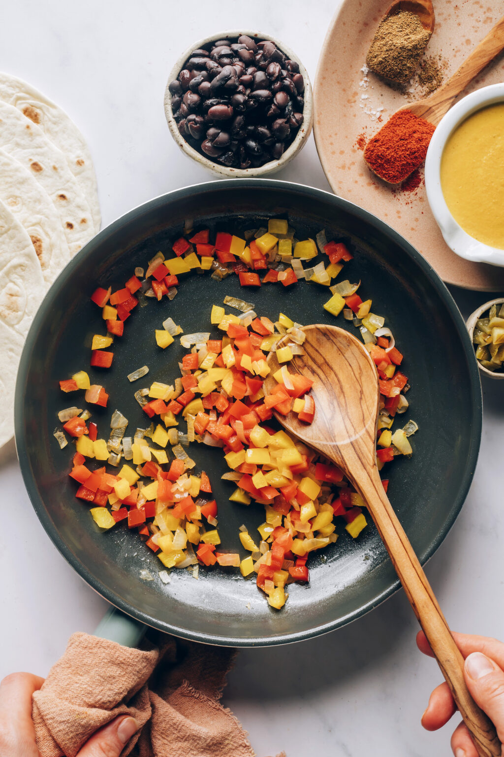 Vegan Quesadillas with Smoky Black Beans - Minimalist Baker Recipes