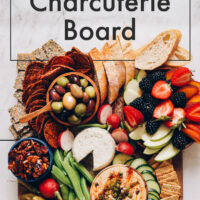 A vegan "charcuterie" board