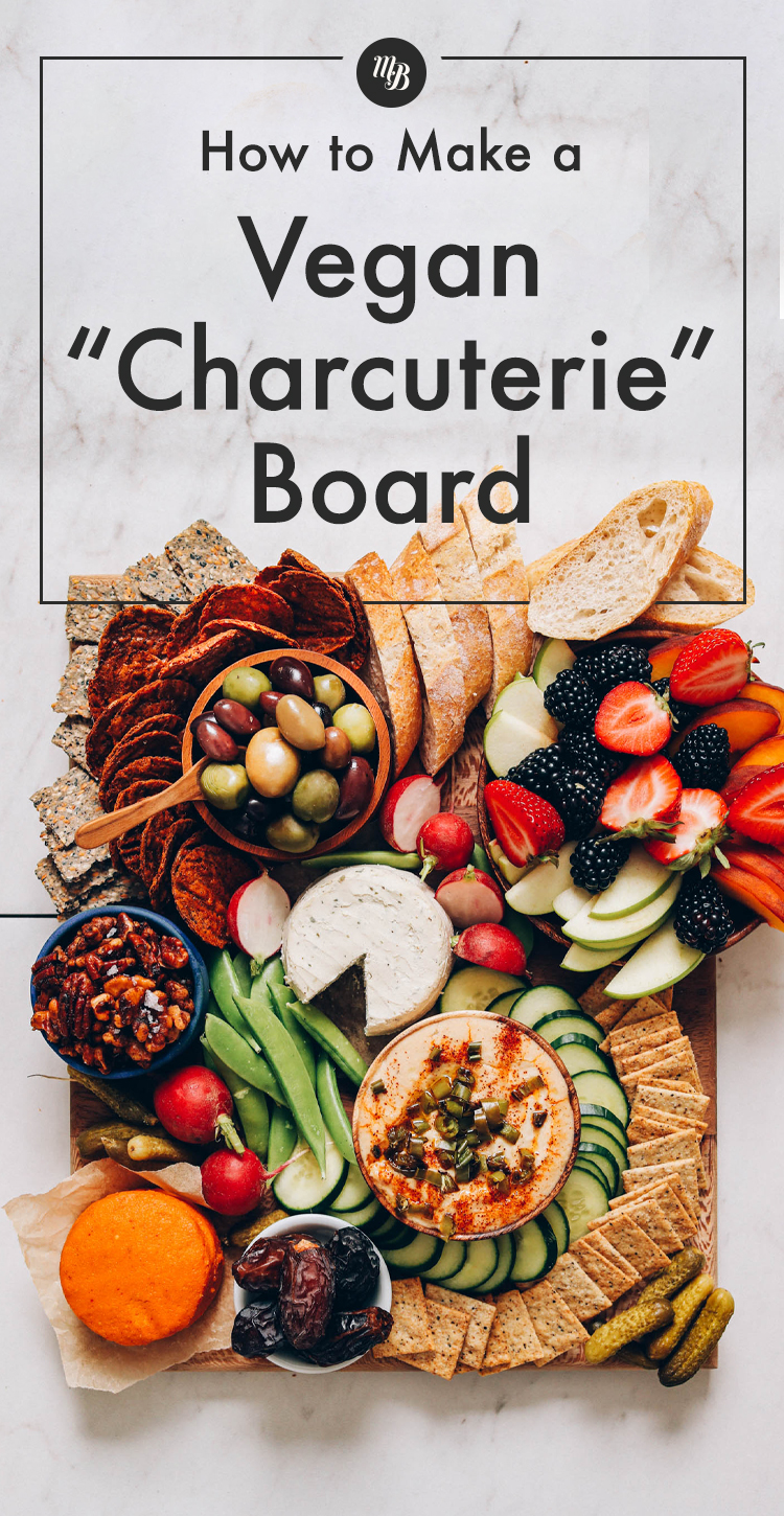 A vegan "charcuterie" board