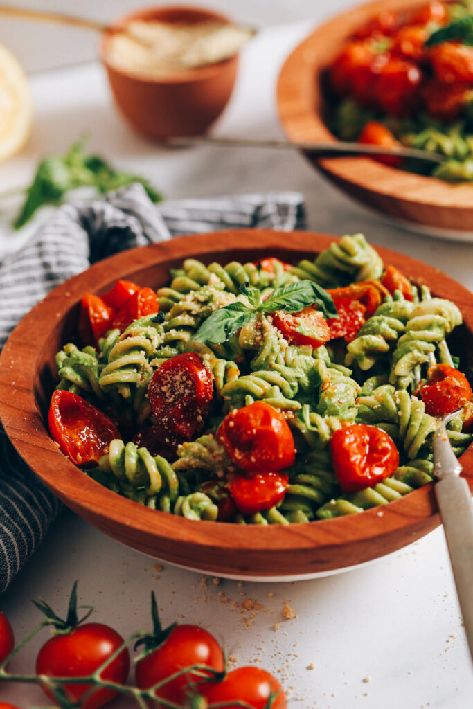 Creamy Vegan Pesto Pasta (30 Minutes!) - Minimalist Baker Recipes