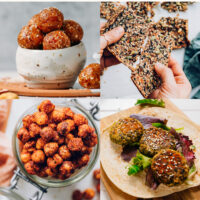 Assortment of vegan and gluten-free on-the-go recipes