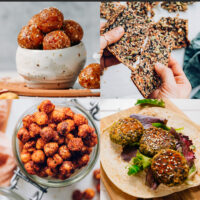 Assortment of vegan and gluten-free on-the-go recipes