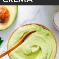 Easy Vegan Avocado Crema