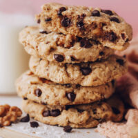 Stack of gluten-free cowgirl cookies