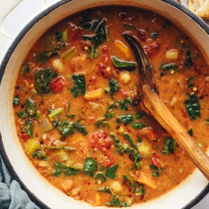 Fire-Roasted Tomato & Mung Bean Soup | Minimalist Baker Recipes