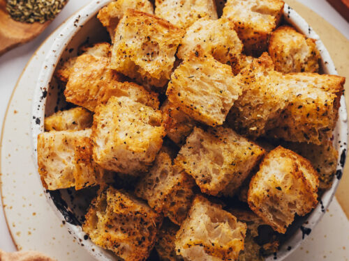 Homemade Croutons ~ Easy, Versatile, DELICIOUS! • FIVEheartHOME