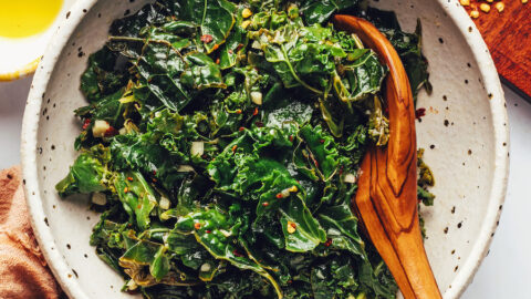 Sauteed Cooking Greens with Green Garlic - Taproot Farm