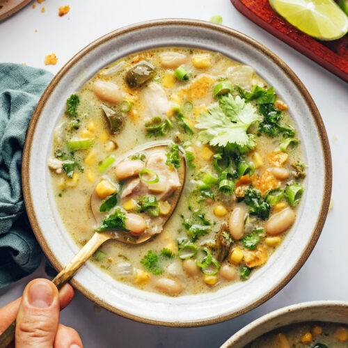 Creamy White Bean Chicken Chili (1 Pot!) - Minimalist Baker Recipes