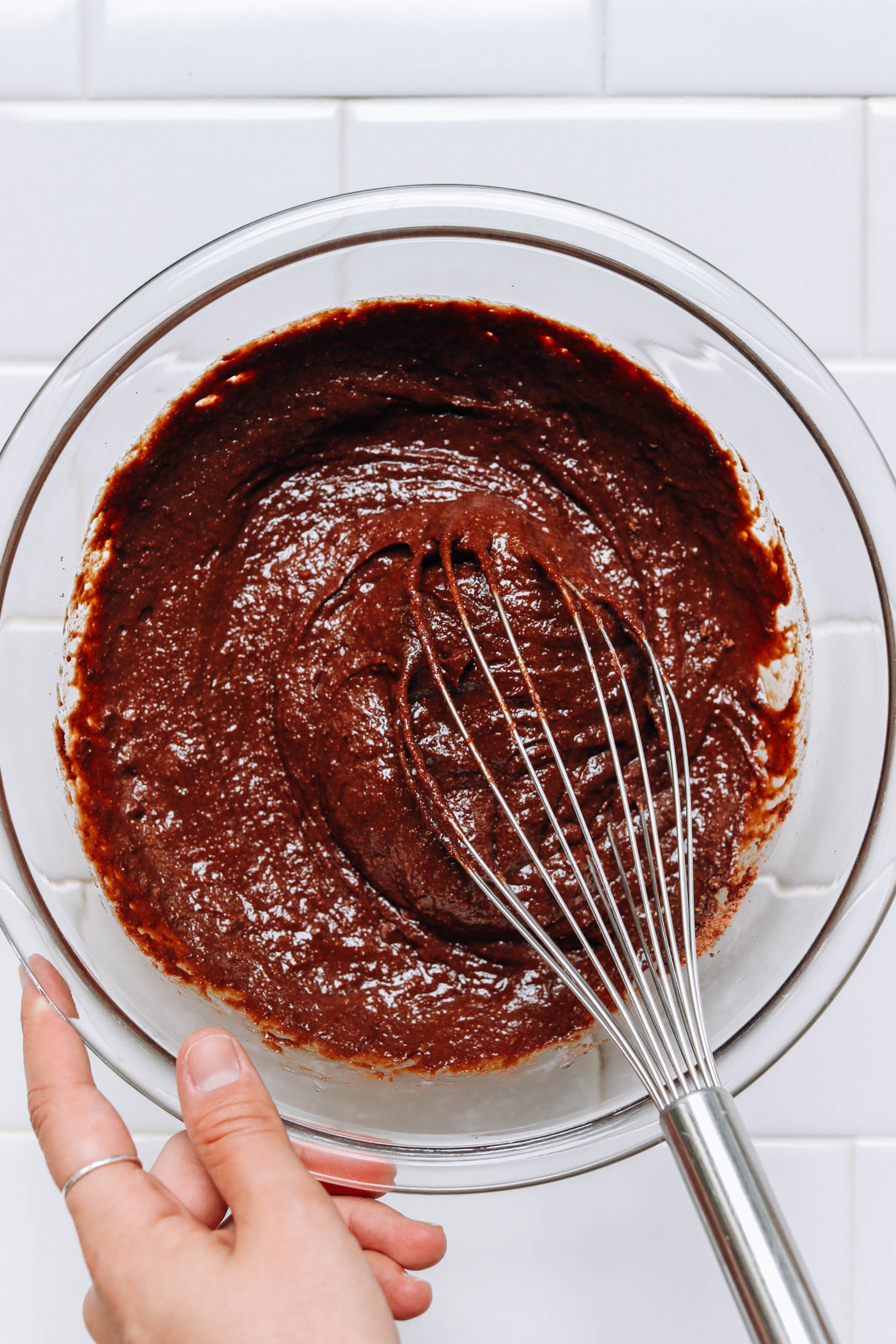 Gluten-free chocolate cake batter
