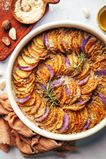 Garlicky Vegan Potato Gratin - Minimalist Baker Recipes