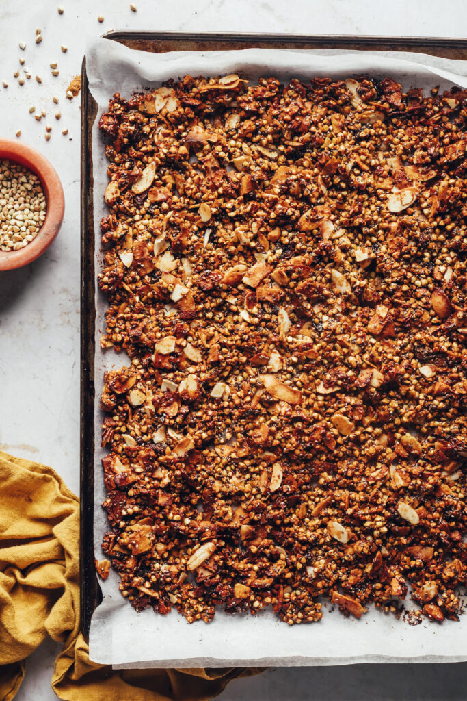 Maple Almond Buckwheat Granola - Minimalist Baker Recipes