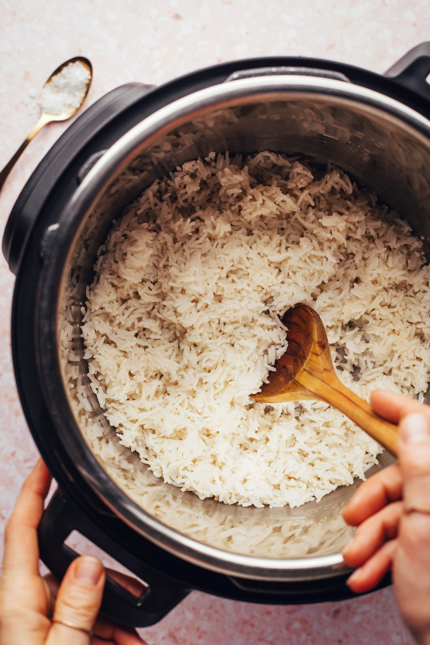 Fluffy coconut rice in the Instant Pot