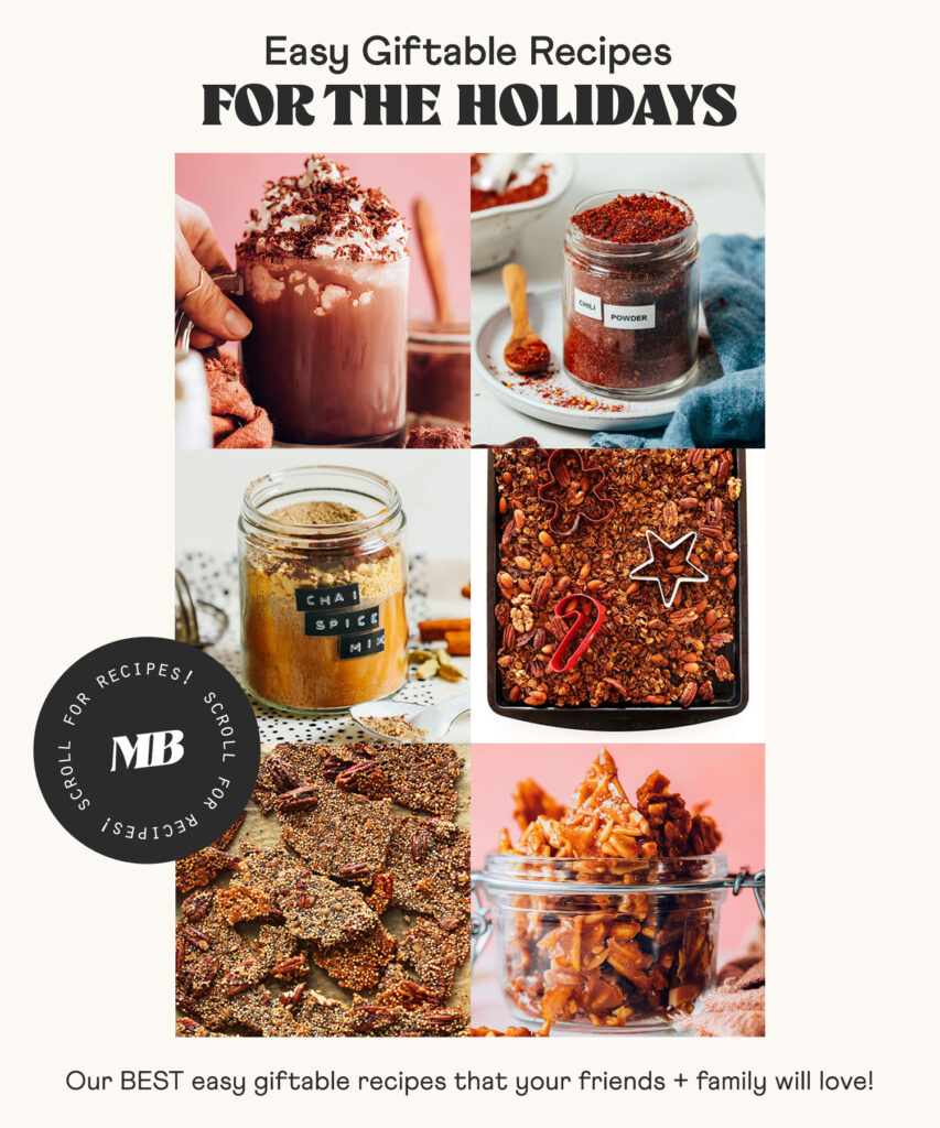Image of easy giftable recipes for the holidays