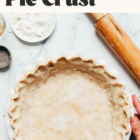 Image of flaky gluten free pie crust