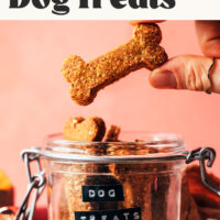Imagen de golosinas para perros con calabaza y mantequilla de maní