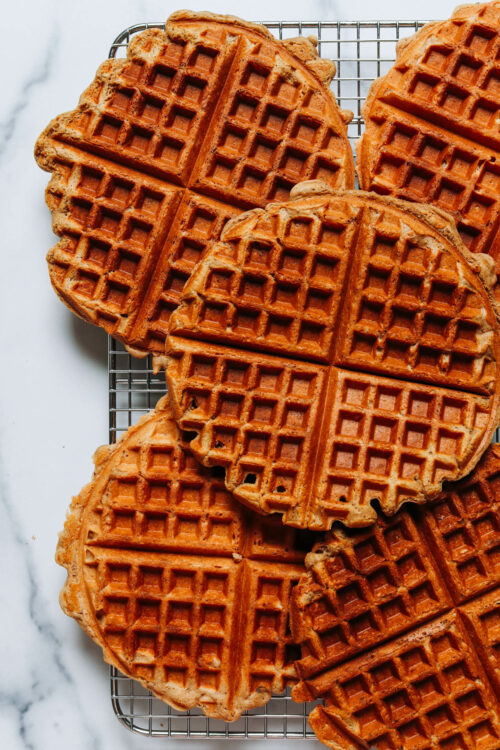 5-ingredient Vegan Protein Waffles (gluten-free) - Minimalist Baker