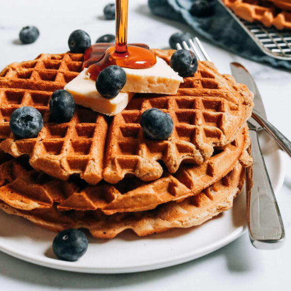 5-Ingredient Vegan Protein Waffles (Gluten-Free) - Minimalist Baker