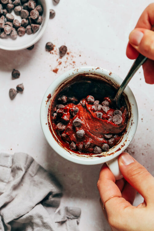 Gluten-Free Chocolate Mug Cake (5 Minutes!) - Minimalist Baker