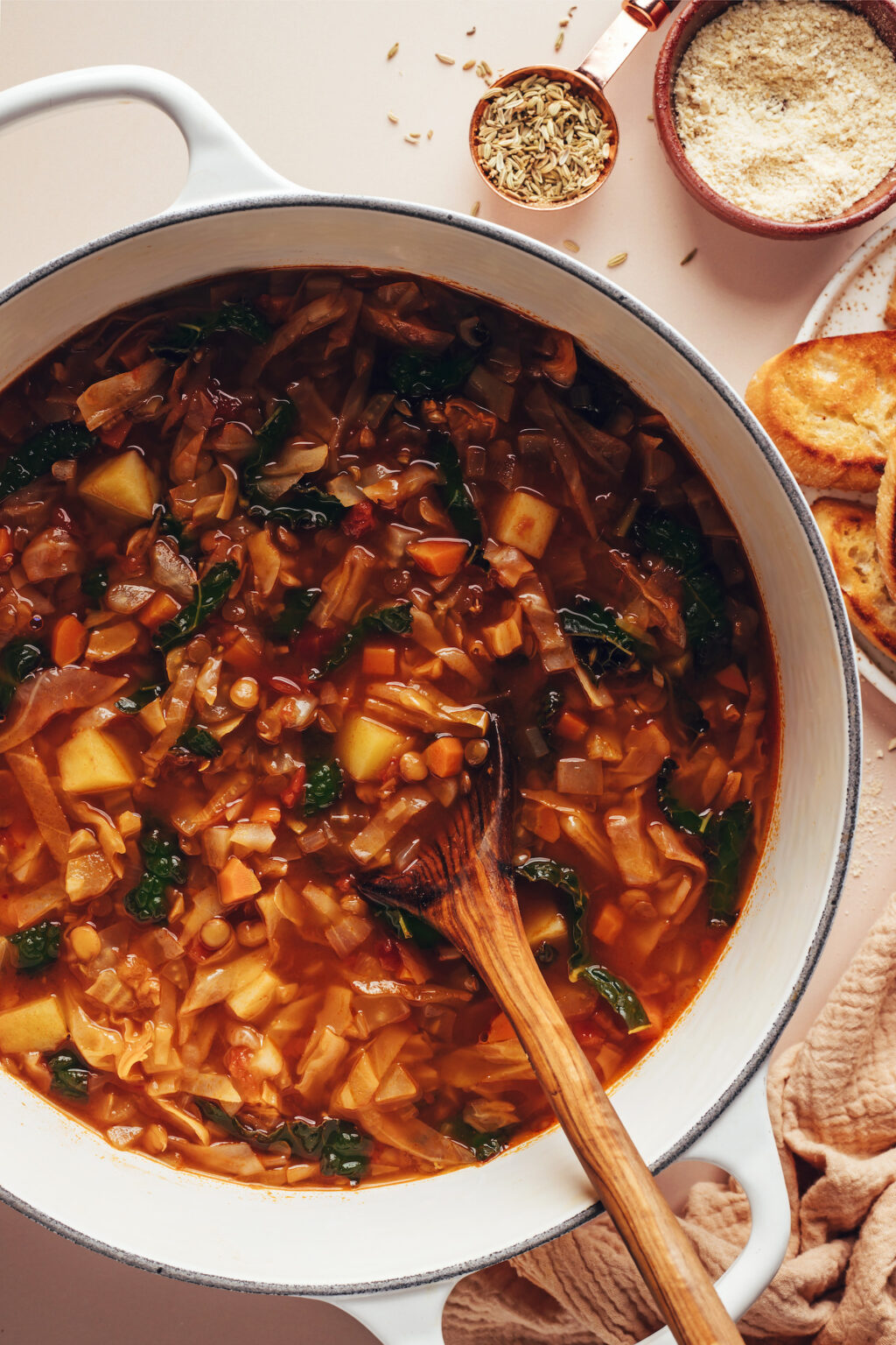 Nourishing Cabbage & Lentil Soup (1 Pot!) - Minimalist Baker