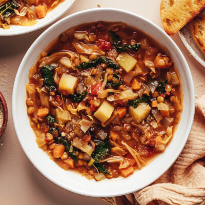 Nourishing Cabbage & Lentil Soup (1 Pot!) - Minimalist Baker