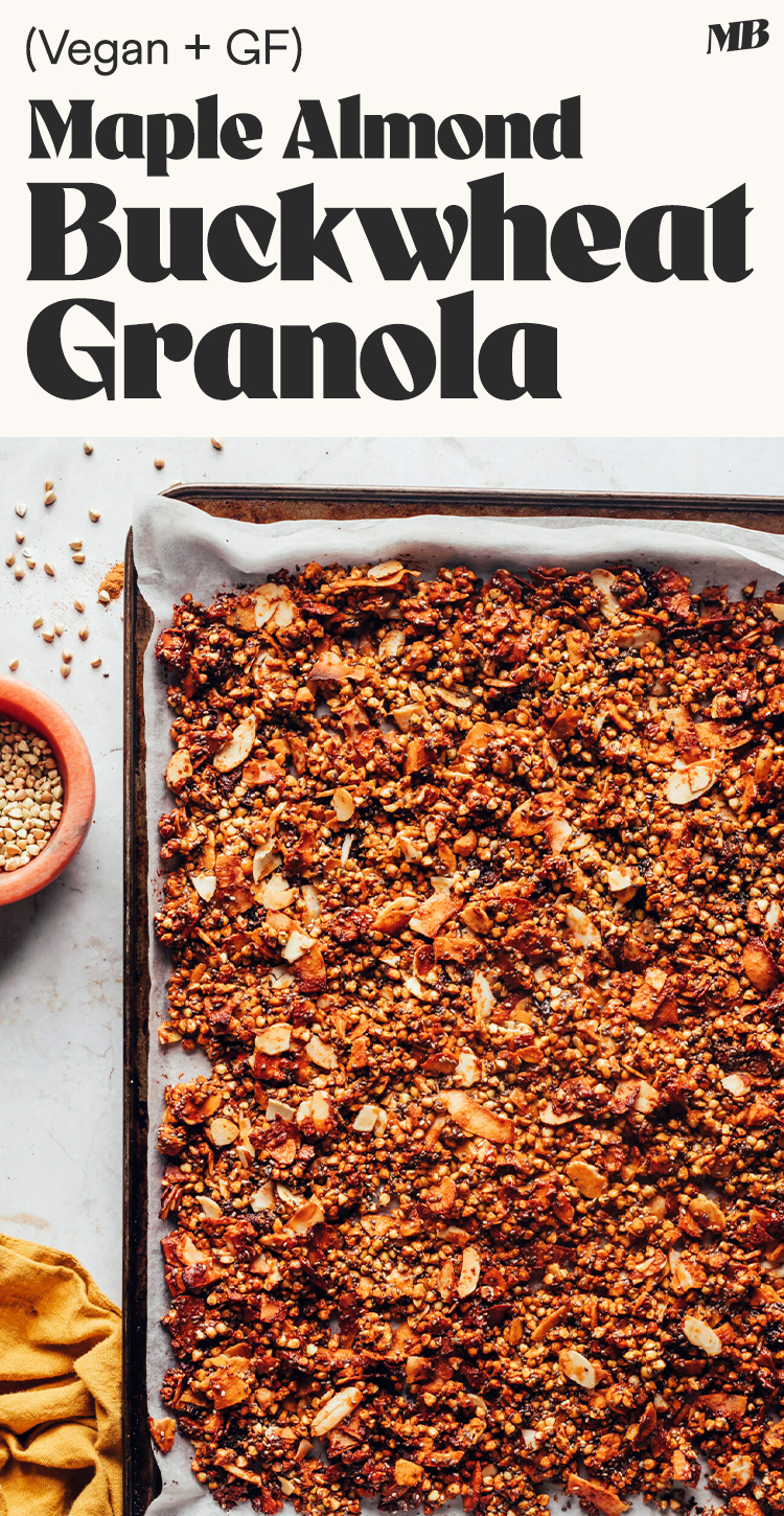 Image of maple almond buckwheat granola