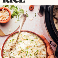 Hazır kap hindistancevizi pirinci görüntüsü