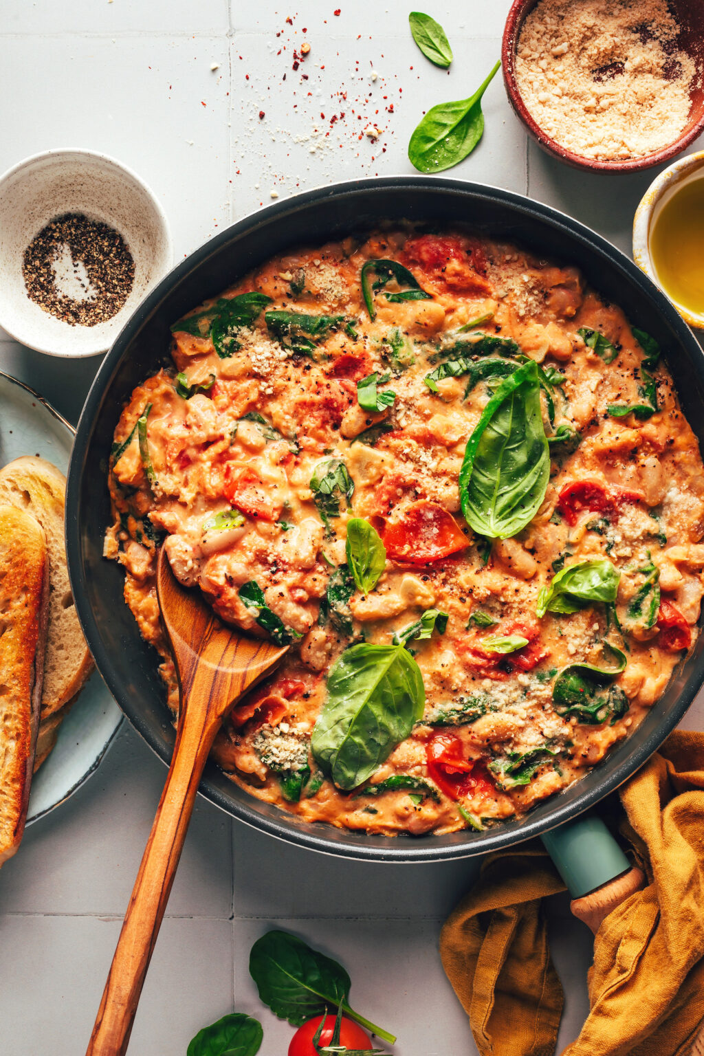 Creamy Italian White Bean Skillet - Minimalist Baker Recipes