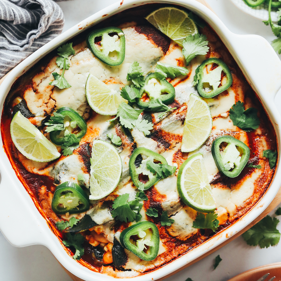 Puff pastry chiles rellenos (vegan)