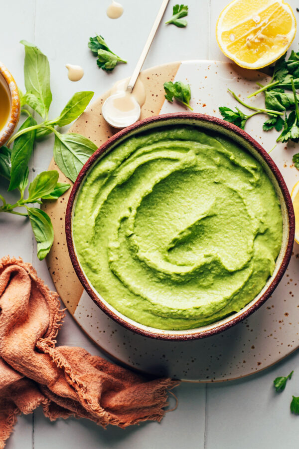 Green Goddess Hummus - Minimalist Baker Recipes
