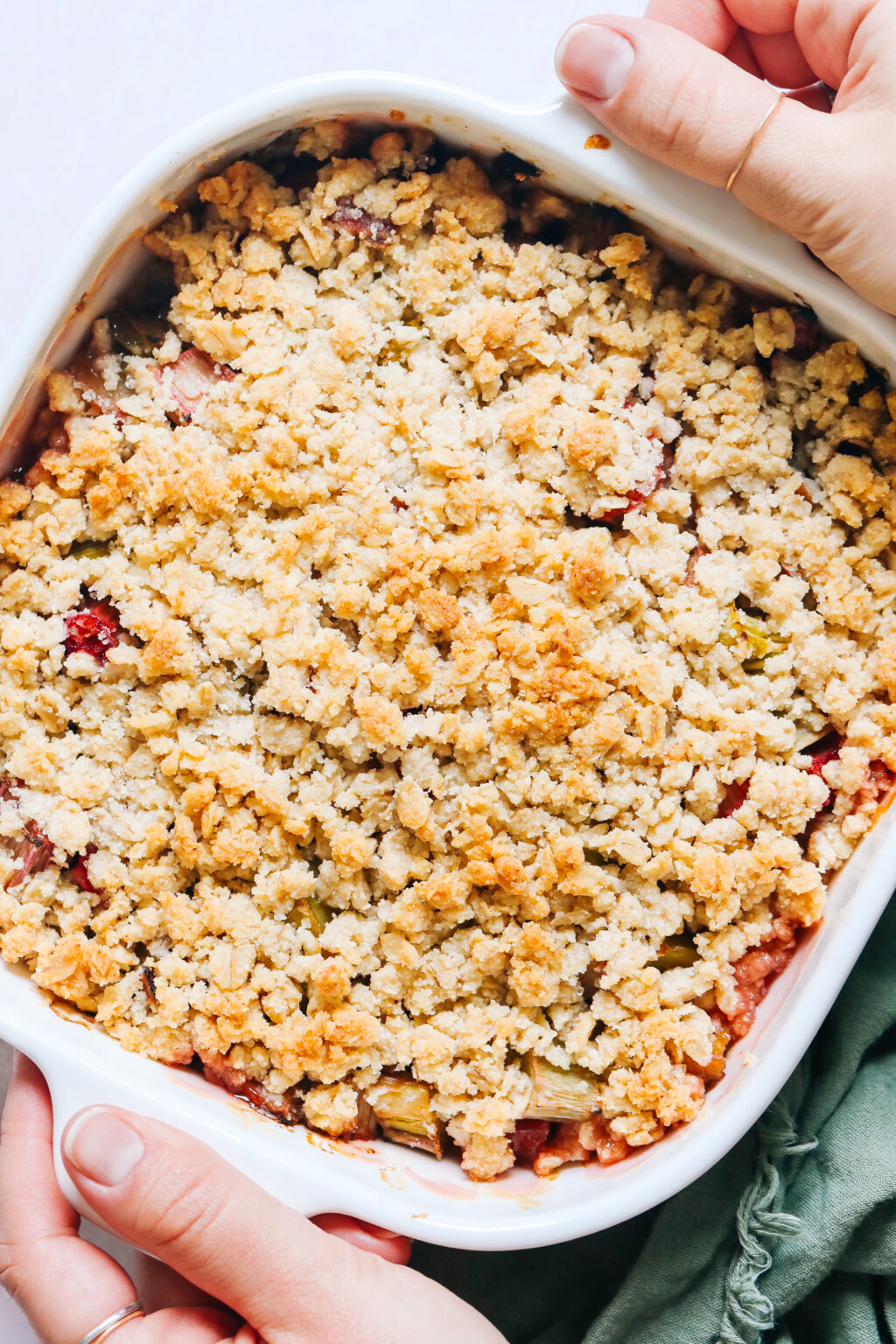 Vegan Gluten-Free Rhubarb Crisp - Minimalist Baker Recipes