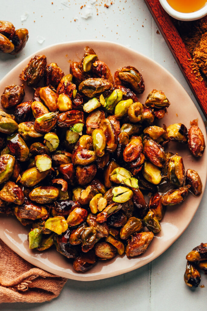 Candied Pistachios (4 Ingredients!) - Minimalist Baker Recipes
