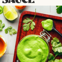 Image of dairy-free aji verde sauce