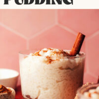 Image of creamy vegan rice pudding