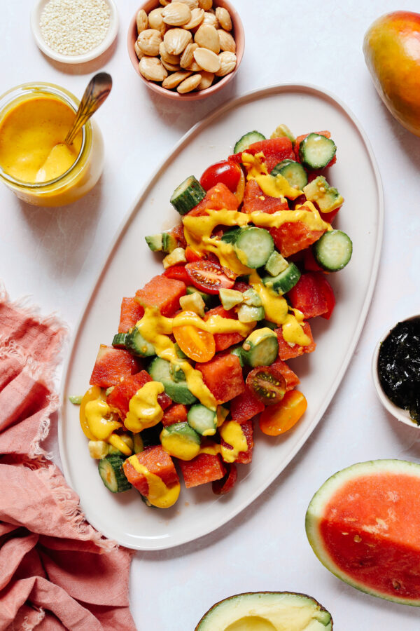 Spicy Watermelon Salad (True Food-Inspired!) - Minimalist Baker