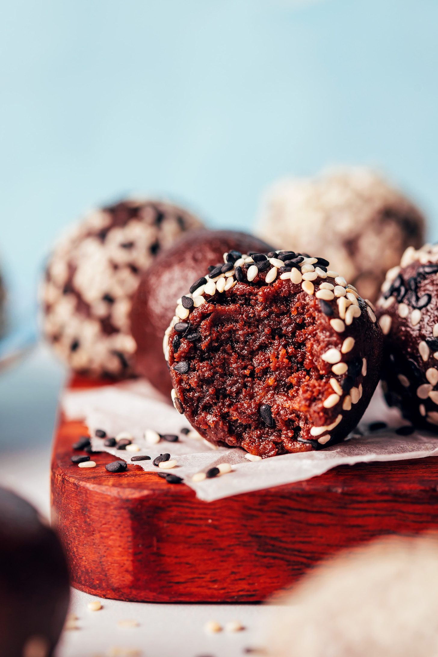 5-Ingredient Chocolate Tahini Truffles – Minimalist Baker Recipes